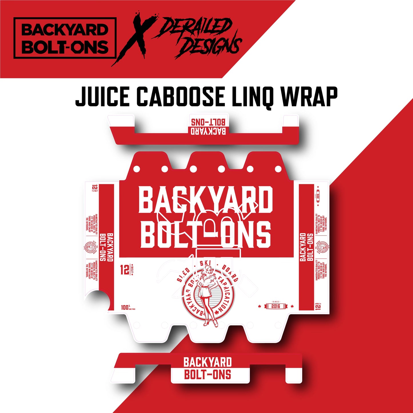 12pak Vinyl wrap JUICE CABOOSE