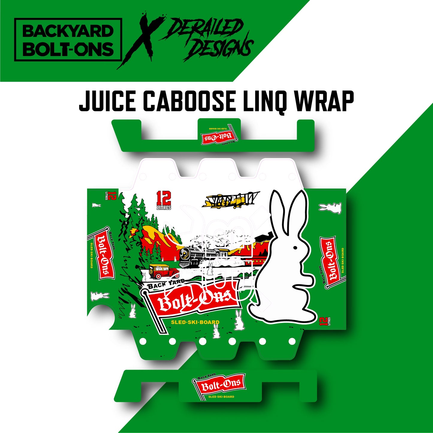 12pak Vinyl wrap JUICE CABOOSE