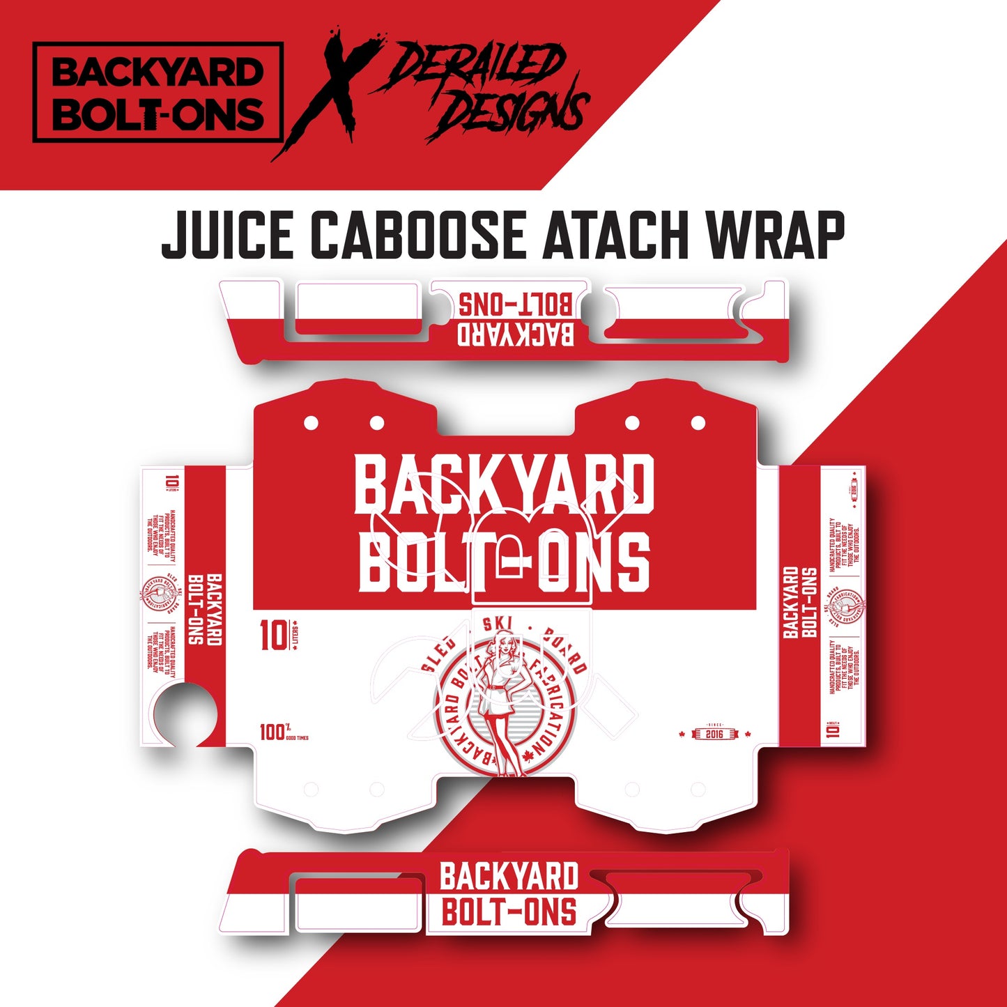 12pak Vinyl wrap JUICE CABOOSE
