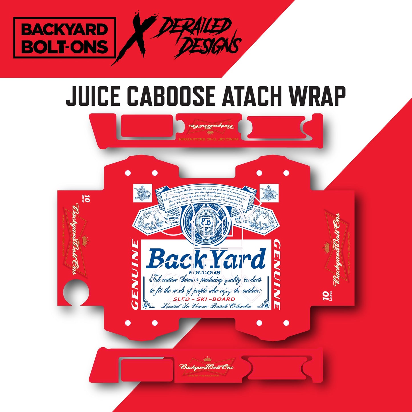 12pak Vinyl wrap JUICE CABOOSE