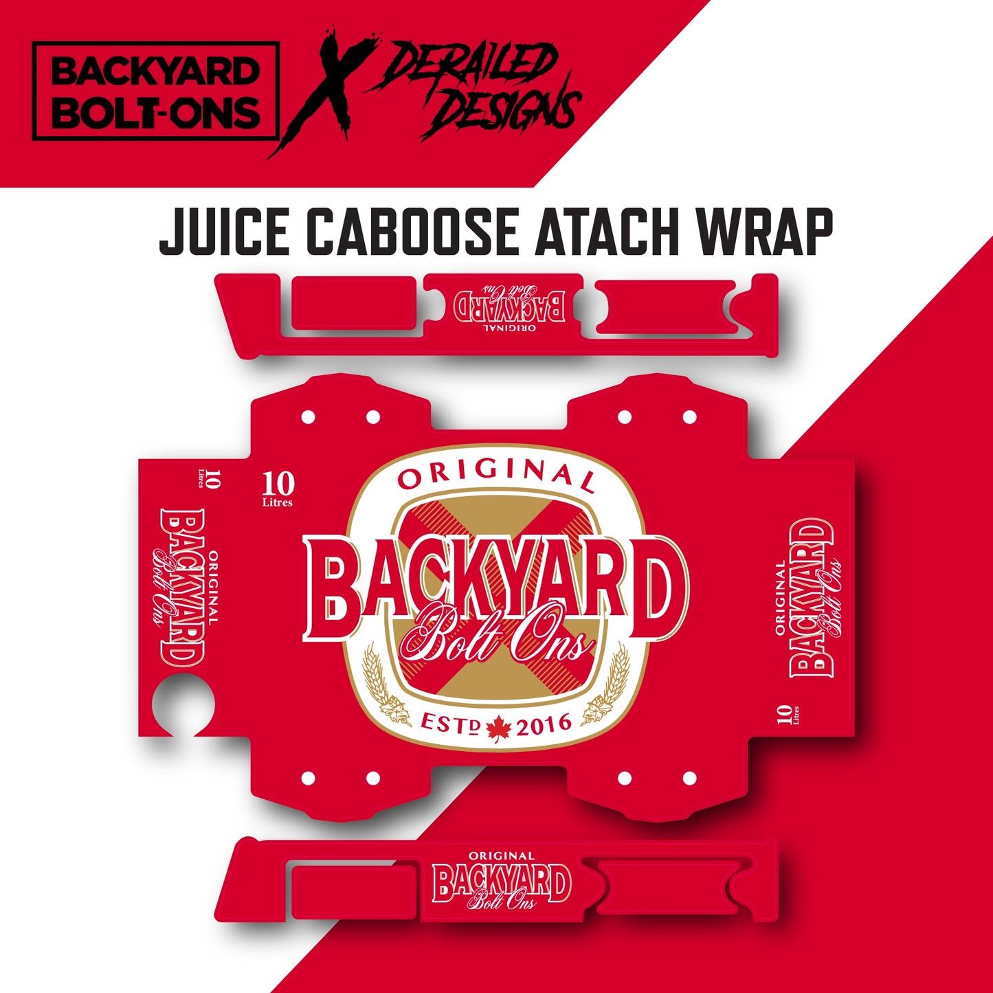 12pak Vinyl wrap JUICE CABOOSE