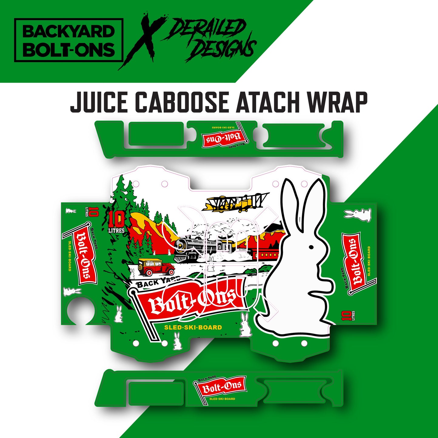 12pak Vinyl wrap JUICE CABOOSE