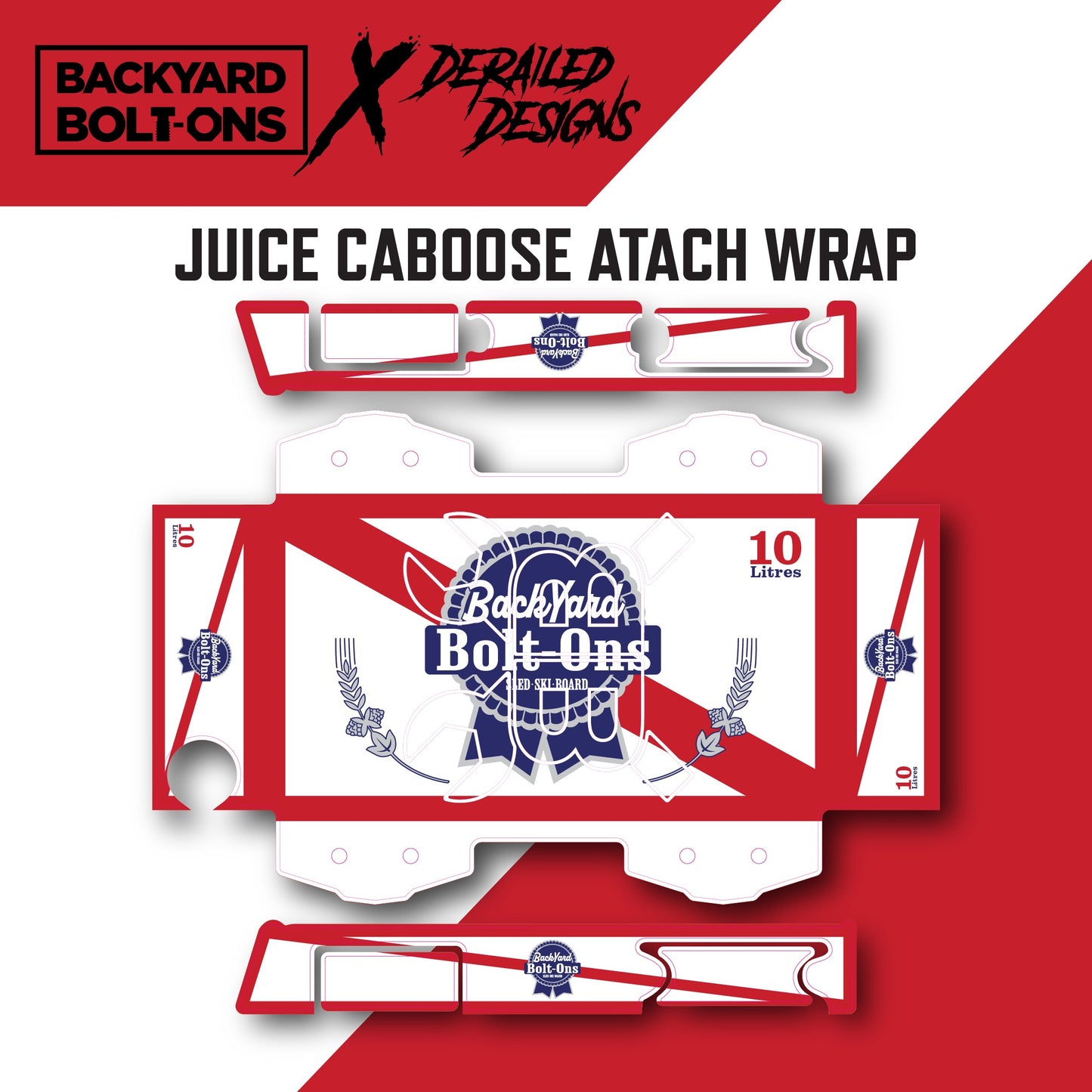 12pak Vinyl wrap JUICE CABOOSE