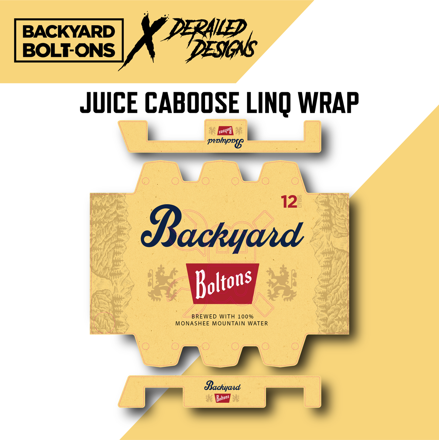 12pak Vinyl wrap JUICE CABOOSE